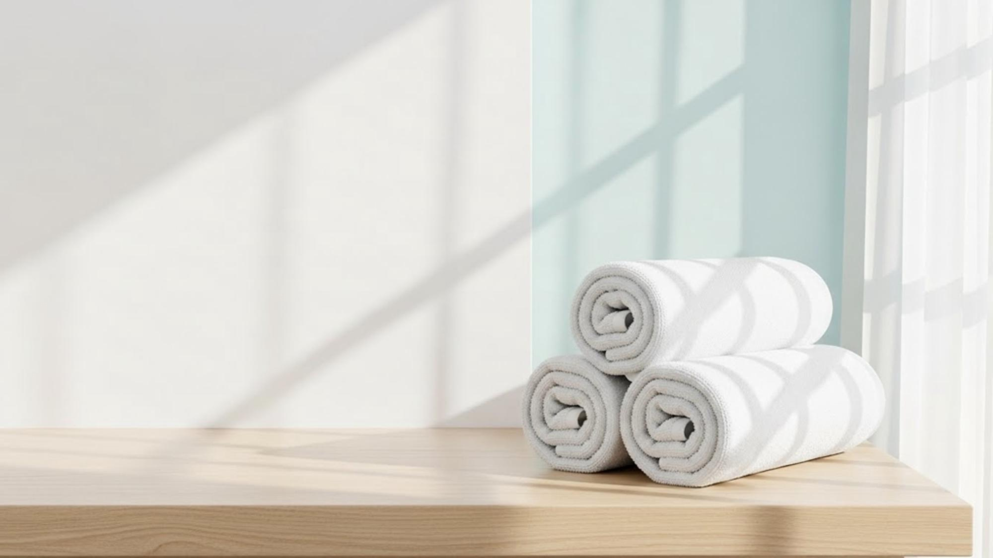 Luxury bathroom towels