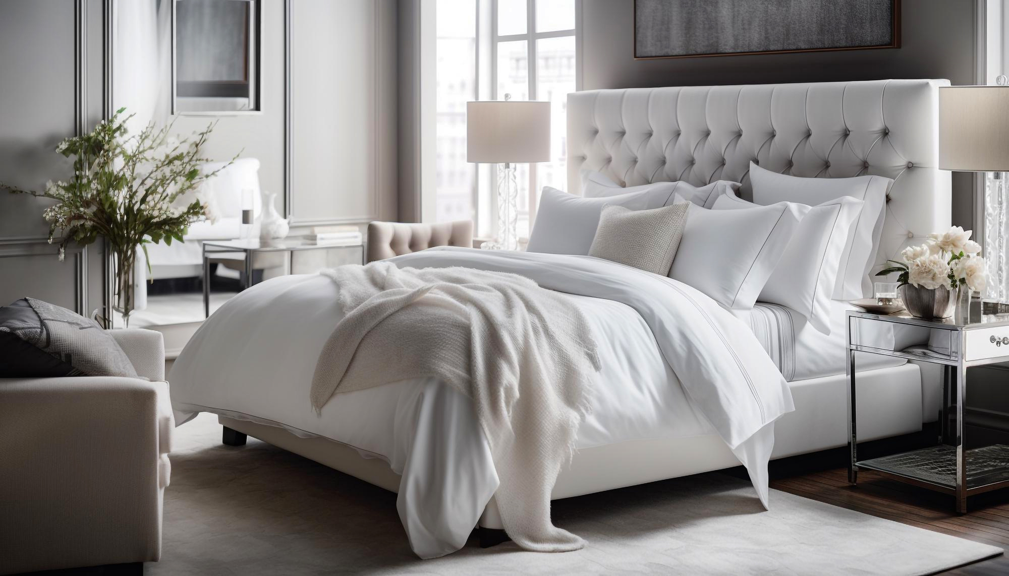 Luxury linen flat lay