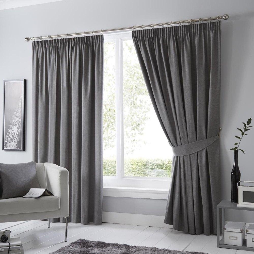 Blackout 1 Grey Curtain