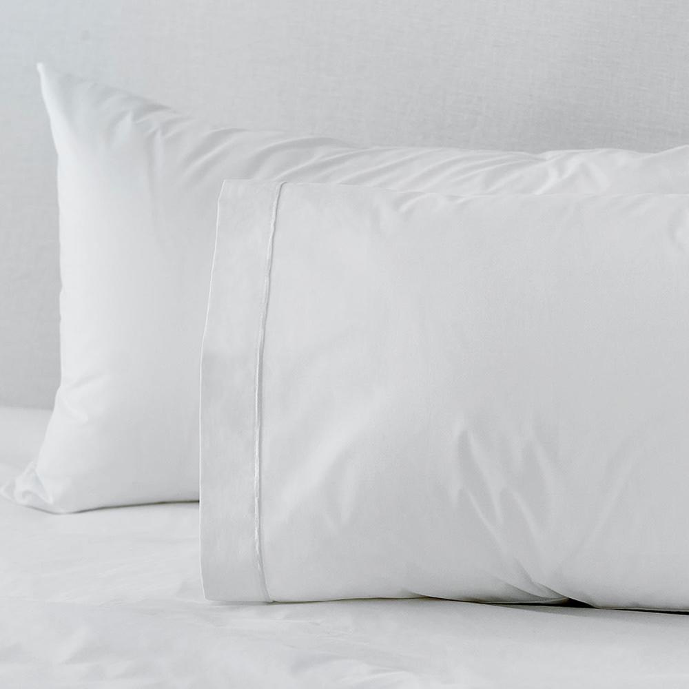 Cotton 200TC White Oxford Pillowcase Pair