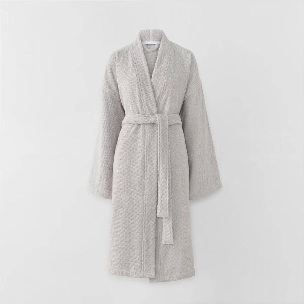 Waffle Grey Bathrobe